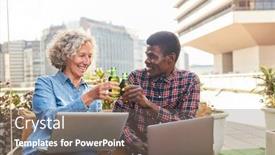  Presentation with senior study ukraine revolution - Amazing presentation theme having senior-woman-and-african-student backdrop and a violet colored foreground