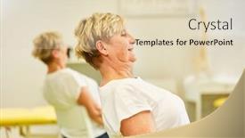  Presentation with correction - Amazing slide set having senior-woman-as-a-patient backdrop and a lemonade colored foreground