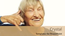  Presentation with call duty mobile - Beautiful PPT layouts featuring senior-woman-is-making backdrop and a yellow colored foreground