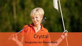  Presentation with retirement golf - Cool new presentation with paper shopping eco bag backdrop and a lemonade colored foreground