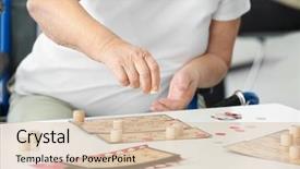  Presentation with home care - PPT layouts consisting of  background and a  colored foreground