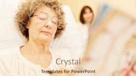  Presentation with retirement - Cool new slide set with senior-woman-reading-a-newspaper backdrop and a lemonade colored foreground