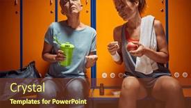  Presentation with helping - Slide set having senior-woman-sitting-in-dressing background and a tawny brown colored foreground