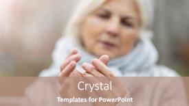  Presentation with arthritis - Theme with senior-woman-with-arthritis-rubbing background and a coral colored foreground
