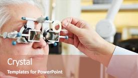  Presentation with trial - Slide deck enhanced with astigmatism and trial frame background and a coral colored foreground