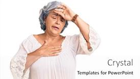  Presentation with bohemian - Amazing presentation design having senior-woman-with-gray-hair backdrop and a white colored foreground