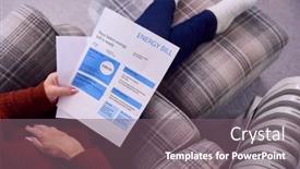  Presentation with energy crisis - Slide deck featuring senior-woman-with-usa-energy background and a gray colored foreground