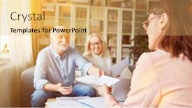  Presentation with contract - Slides featuring seniors-conclude-a-contract background and a yellow colored foreground