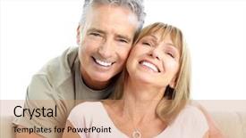  Presentation with active seniors senior couple - PPT theme having seniors couple in love health background and a  colored foreground