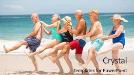 Presentation with dancing - Audience pleasing presentation consisting of seniors dancing in a row backdrop and a lemonade colored foreground