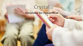  Presentation with memories - Audience pleasing presentation theme consisting of seniors-fill-out-questionnaires backdrop and a lemonade colored foreground