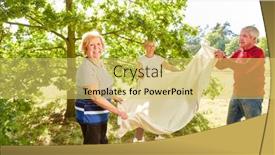 Presentation with seniors - Cool new PPT layouts with seniors-group-with-blanket backdrop and a yellow colored foreground
