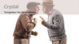  Presentation with seniors - Cool new PPT layouts with seniors-having-an-argument-isolated backdrop and a soft green colored foreground