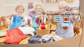  Presentation with course - Slide deck with seniors-in-the-crochet-course background and a lemonade colored foreground