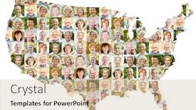  Presentation with pension - Amazing slide set having seniors-portrait-collage-on-usa backdrop and a soft green colored foreground
