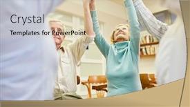  Presentation with cohesion - Theme with seniors-practice-cohesion-and-hold background and a lemonade colored foreground