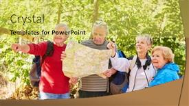  Presentation with seniors - PPT layouts with seniors-with-a-map background and a yellow colored foreground