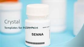  Presentation with constipation - Presentation design with senna-is-an-herbal-laxative background and a sky blue colored foreground