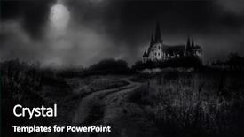  Presentation with wind - Presentation theme enhanced with sensation - castle called love background and a black colored foreground