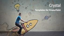  Presentation with ideas - PPT layouts with sensational ideas background and a gray colored foreground