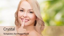  Presentation with clean - PPT theme enhanced with skin sense - health and beauty concept background and a  colored foreground