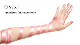  Presentation with elegant green white romantic - Slides with sense sensibility - elegant woman hand isolated background and a white colored foreground