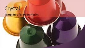  Presentation with capsules - Presentation having sense taste - coffee capsules isolated background and a red colored foreground