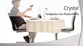  Presentation with wine tasting - PPT layouts consisting of sense taste - senior gentleman tasting red wine background and a white colored foreground