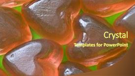  Presentation with tyre rubber waste - Audience pleasing PPT theme consisting of sense taste - soft rubber candies backdrop and a  colored foreground