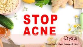  Presentation with natural ingredients - Slide deck consisting of dermatitis - ingredients for natural facial treatment background and a lemonade colored foreground