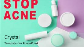  Presentation with dermatitis - Slide deck enhanced with dermatitis - products for facial treatment background and a arctic colored foreground