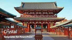  Presentation with tokyo - Audience pleasing PPT layouts consisting of sensoji temple in tokyo japan backdrop and a tawny brown colored foreground