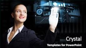  Presentation with technologies sensor - Beautiful theme featuring sensor network - modern technologies in use backdrop and a black colored foreground