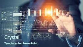  Presentation with media - Amazing presentation theme having sensor network - using innovative technologies mixed media backdrop and a ocean colored foreground