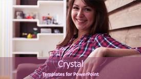  Presentation with college education happy smiling - Amazing PPT theme having sensual looking at camera dazzling backdrop and a  colored foreground