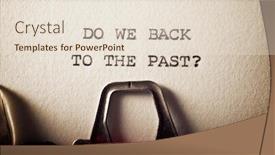  Presentation with past to future - Slide set enhanced with sentence-do-we-back background and a lemonade colored foreground