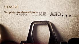  Presentation with time - Beautiful presentation design featuring sentence long time ago written backdrop and a lemonade colored foreground