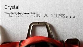  Presentation with once upon time - Amazing presentation having sentence once upon a time backdrop and a white colored foreground