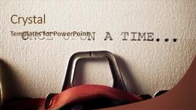  Presentation with once upon time - Presentation theme consisting of sentence once upon a time background and a lemonade colored foreground