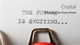  Presentation with future - Presentation theme enhanced with sentence-the-future-is-exciting background and a white colored foreground