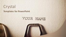  Presentation with name - Slide set with sentence-your-name-written background and a sky blue colored foreground