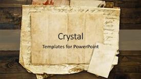  Presentation with retro - Cool new PPT theme with sentiment - retro composition with letters backdrop and a lemonade colored foreground