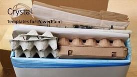  Presentation with hazardous waste cleanup - Audience pleasing slide set consisting of sentiment classification - pile of different waste close-up backdrop and a coral colored foreground