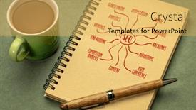  Presentation with search engine - Presentation theme featuring seo-search-engine-optimization-concept and a yellow colored foreground