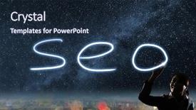  Presentation with business continuity - Amazing theme having seo silhouette asian business backdrop and a wine colored foreground