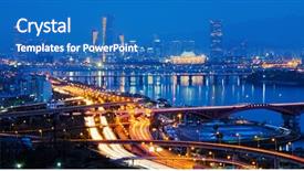  Presentation with mongolian state south korea - Presentation theme enhanced with seongsan bridge over han river background and a teal colored foreground