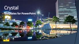  Presentation with south korea interest rate - Amazing PPT theme having seoul city in south korea backdrop and a  colored foreground