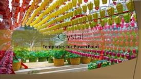  Presentation with lanterns - Presentation consisting of seoul-republic-of-korea-august background and a gold colored foreground