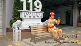  Presentation with firefighter - 