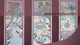  Presentation with korea - Audience pleasing presentation consisting of seoul-republic-of-korea-march backdrop and a violet colored foreground